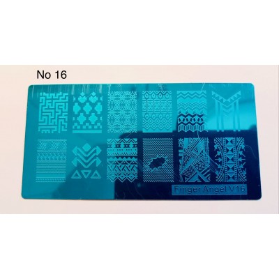 Plaque stamping XL no16
